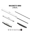MAGNETO mini * LINEAL 360º LED 6W 110º NEGRO